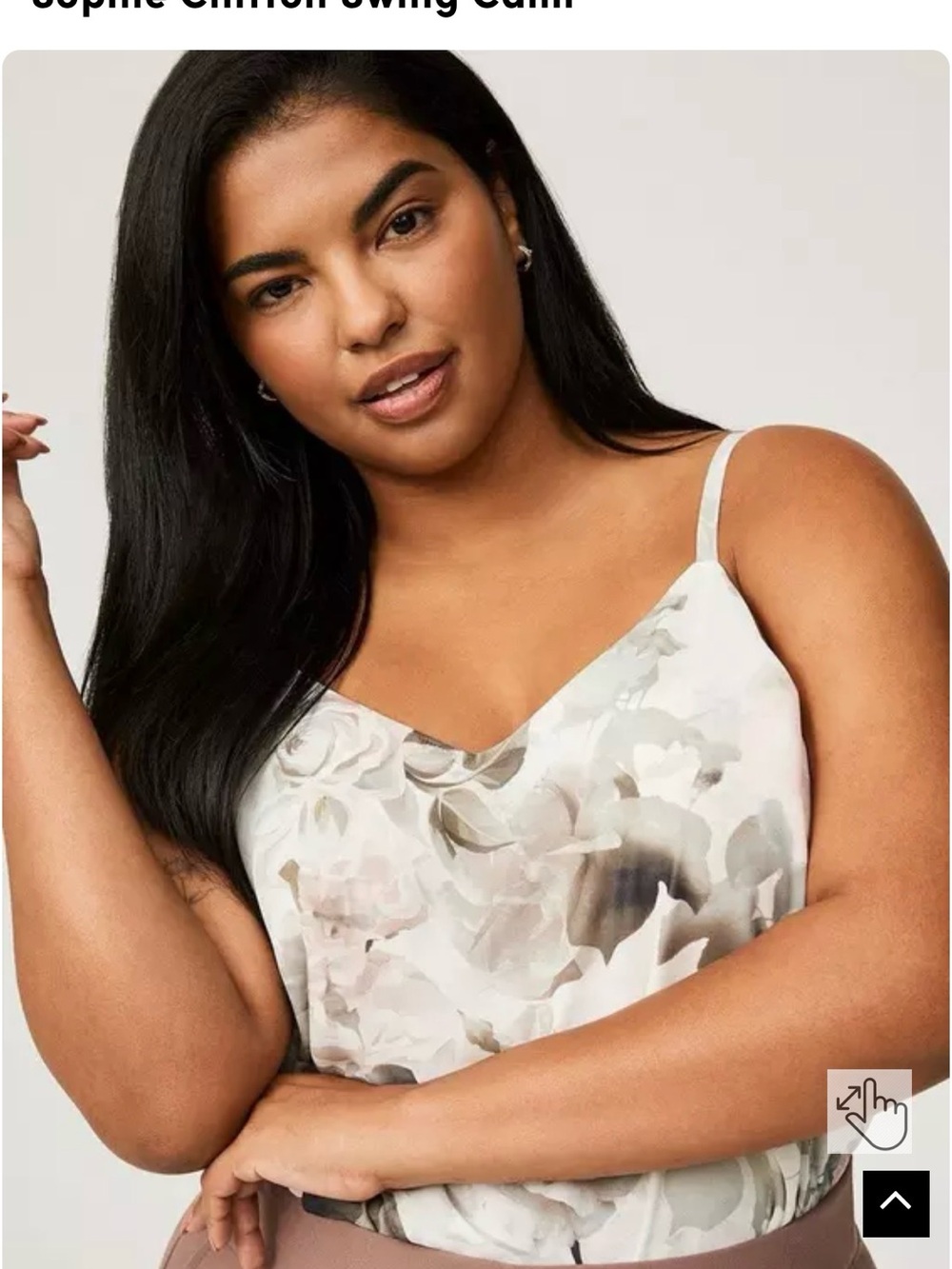 torrid Sophie Floral Cami in Soft Neutrals